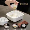 Juego de Té Portátil para Viaje Camping al Aire Libre Bandeja de Té para Coche Tetera para Preparar Té Gongfu Taza de Té Venta al por Mayor