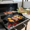 Sartén Antiadherente Esmaltada de Grado Alimenticio al por Mayor, Sartén Cuadrada Especial para Parrilla para Barbacoa, Sartén para Asar Bistec BBQ