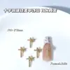 Nuevo Lujo Accesible Zircón Corazón Lazo Corona Pavo Real Cobre Incrustado Zircón DIY Manicura Bolsa para Presbicia Accesorios