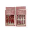 Venta al por mayor de fábrica uñas postizas transfronterizas gel de gelatina microesferas lentejuelas uñas largas de ballet arte de uñas francesa pura para uso diario armadura