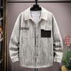 Dropshipping Taobao Hogar 2024 Nueva Chaqueta Camisa de Pana 2503m Blanco Negro Café