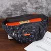 Nova Camuflagem Pequena Flor Dupla Esportes Cintura Bolsa Viagem Ao Ar Livre Trendy Crossbody Bolsa Camuflagem Casual Moda Cintura Bolsa