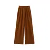 Otoño e invierno nuevos pantalones de pierna ancha 100% lana australiana para mujer, holgados, casuales, combinables con todo, de punto de cachemira, rectos, tipo mopa