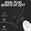 Productos para Adultos G-Spot Control Remoto Inalámbrico Plug Anal Masculino de Silicona con 10 Frecuencias de Vibración Venta al por Mayor