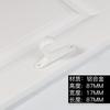 Chenyu prata brilhante elegante preto moderno formato de coração gancho simples gancho de roupa armário Gancho traseiro do armário fábrica direta pequeno gancho de roupa