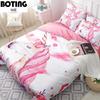 Amazon Juego de Ropa de Cama Transfronterizo Europeo y Americano Serie de Una Pieza Funda Nórdica Tejido Cepillado Transpirable Anime Lujo Ligero