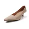 Salto Alto Elegante Fashionável Estilo Nobre Temperamento Elegante 5cm 2026 Nova Chegada de Verão Bico Fino Salto Agulha Boca Rasa Versátil Sapatos de Salto