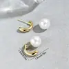 Pendientes Transfronterizos Estilo Palacio Vintage, Pendientes de Diseño Niche Estilo Francés Incrustados con Perlas, Pendientes Versátiles de Lujo de Alta Gama