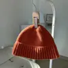 Chapéu de Lã Inverno Feminino Primavera e Outono ins Estilo Coreano Tendência Versátil Novo 2022 Influenciador Red White Chapéu de Pescador de Tricô Inverno