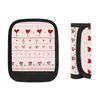 Suministro del fabricante: Fundas para Manijas en Forma de Corazón para el Día de San Valentín, Fundas para Manijas de Maletas de Viaje, Fundas para Reposabrazos de Cochecitos, Fundas Protectoras Antideslizantes