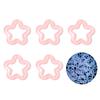 Acrílico luminoso flash fino oco estrela de cinco pontas acessórios feitos à mão DIY brincos joia de orelha pulseira pingente saco de material