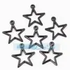 Accesorios para Joyería DIY Cobre Puro Microincrustado Calado Cruz Estrella de Cinco Puntas Estrella de Cinco Puntas Colgante Pequeño