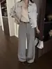 ICCIICC Pantalones de Lana Holgados de Pierna Ancha Otoño Invierno Minimalistas Adelgazantes de Temperamento para Viajar Casuales Estilo Nuevo para Niños 2389