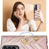 Para Samsung ZFold5 funda para teléfono soporte de hebilla de anillo zfold3 pantalla plegable funda de cuero cubierta protectora transfronteriza