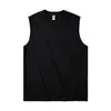 Amazon Masculina Fitness Casual Algodão Esportiva Sem Mangas Algodão Puro Camiseta Respirável Absorvente de Suor Anti-Odor Secagem Rápida
