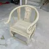 Silla Oficial de Sombrero de Madera Maciza Blanca sin Acabar, Silla de Comedor, Silla Blanca sin Acabar con Respaldo de Peine, Sillón, Piezas Blancas sin Acabar