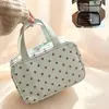 Nuevo neceser de lunares, organizador de equipaje de viaje portátil, bolsa portátil de maquillaje y artículos de tocador de lunares para mujer
