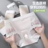 Ropa Interior de Algodón Colorido para Mujer Talla Grande de Cintura Alta con Encaje, Algodón Puro, Clase A, para Mujeres Talla Grande, 100 kg, Tiro Extra Largo, Antibacteriana, Calzones