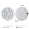 Posavasos epoxi transfronterizo molde de silicona DIY geométrico resina yeso hormigón cemento molde de bandeja de escritorio