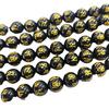 Bronzeamento preto ágata seis caracteres mantra solta contas diy contas jóias acessórios vermelho ágata seis caracteres mantra contas redondas atacado