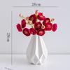 Shumen Lulian flor artificial flor de seda flor falsa buquê de flores secas pacote sala de estar entrada desktop arranjo de flores ornamentos sentimento de alto nível