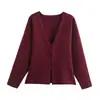 Ropa de mujer de estilo europeo y americano transfronteriza, superventas de AliExpress, comercio exterior al por mayor, ZR en stock, conjunto simple de chaqueta de punto ajustada y minifalda