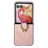 Capa de Celular Desenho Animado Fofo Adequada para Motorola Razr 40 Ultra Estilo Anel do Mickey Tela Dobrável Anti-Queda