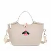 Bolsa de Momia, Moda de Verano, Estilo Femenino Simple, Bolsa Ligera para Madre y Bebé, Bolso de Hombro Portátil, Bolsa de Madre de Gran Capacidad