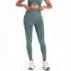 Calça de Yoga Sexy de Cintura Alta Elástica Estilo Europeu e Americano para Mulheres, Levanta Bumbum Cor de Pêssego, Calça Esportiva de Corrida Justa para Fitness para Mulheres