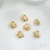 Colgante de Elefante Pequeño Estéreo Lindo que Conserva el Color Relleno de Oro de 14K Colgante Hecho a Mano Accesorios de Joyería Hechos a Mano para Bricolaje