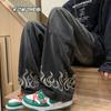 Jeans de Hombre Primavera y Otoño Vintage Desgastados Modernos de Marca Ins Rectos Sueltos Casuales Vibe High Street Pantalones de Papá de Pierna Ancha