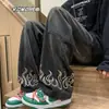 Jeans de Hombre Primavera y Otoño Vintage Desgastados Modernos de Marca Ins Rectos Sueltos Casuales Vibe High Street Pantalones de Papá de Pierna Ancha