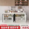 Cubierta de losa Gabinetes de cocina para el hogar Gabinetes de mármol Gabinete con estufa integrada Gabinete simple económico para casa de alquiler