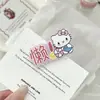 Pinza para el pelo de gato con texto de color caramelo acrílico, estilo dulce japonés versátil, estilo femenino, pinza de pico de pato lateral, accesorio para el cabello