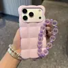 Funda estilo Ins nube de dopamina suitable para teléfono Apple 18 Pro Max, 17/16 con cordón, ventana grande para niñas