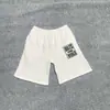 Pantalones Cortos Deportivos Casuales de Malla con Cordón y Estampado de Logo Francés Clásico Pintado a Mano Alcatraz