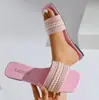 Pantuflas Planas de Talla Grande para Mujer, Casuales y Sencillas, Pantuflas de Mujer de una Tira con Perlas de Colores