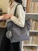 Bolso de Pana de Moda para Mujer 2026 Nuevo Modelo Bolso de Hombro Bolso Tote de Gran Capacidad Bolso de Mano Retro Bolso Casual de Axila