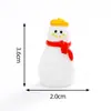 Lindo Papá Noel Muñeco de Nieve Alce Muñeco de Animal Pequeño Lindo Casa de Muñecas DIY Accesorios de Decoración Adornos Pequeños
