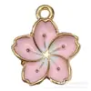 Popular Serie Rosa DIY Transfronteriza Aleación Esmalte Joyería Hecha a Mano Llavero Accesorios Pulsera Pendientes Colgantes