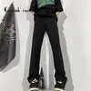 Jeans grises color humo para hombre, nuevo estilo primavera/verano, pantalones con vibra retro americana, pierna recta adelgazante, pantalones largos ligeramente acampanados