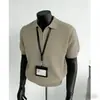 Camisa Polo Tricotada com Gola Lapela Masculina 2026, Camiseta de Manga Curta de Alta Qualidade, Estilo Coreano, Caimento Solto e Relaxado, Top de Meia Manga Estilo Ins, Versátil