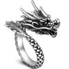 Anel de torneira dominador meninos anel Xiao Long anel de dedo indicador design personalizado moda moda retrô joias de prata tailandesa