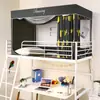 Cortina Dupla Face Blackout e Anti-Mosquito para Dormitório Estudantil, Mosquiteiro Totalmente Fechado para Crianças, Cor Rosa Princesa, para Beliche Superior e Inferior, 0,9m