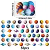 Compra Directa Transfronteriza [con Certificación Ce.Cpc] 56 Pegatinas Coloridas y Vibrantes de Planetas del Universo para Mascotas, Alta Definición y Transparentes