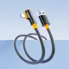 Cabo de Dados Tipo C Transfronteiriço 240W Super Carregamento Rápido Adequado para Apple, Huawei, Vivoppo, Xiaomi Cabo de Carregamento em Ângulo