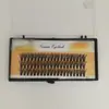 Cílios postiços individuais segmentados de três fileiras transfronteiriços 10p20p30p40p8-16 cílios de altura mista