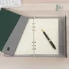 Cuaderno Personalizado de Hojas Sueltas 70% de descuento Caja de Regalo de Lujo para Negocios con Logo Personalizable Impreso en Cuaderno de PU con Cubierta de Cuero