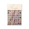 Tomoni manicure fino resistente couro preto japonês gato estilo férias havaianas menina fofo desenho animado adesivos de unha