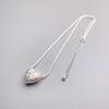 Collar colgante de amor fresco pequeño ins japonés y coreano nuevo transfronterizo para mujer, chapado en latón, plata, moda, collar de personalidad